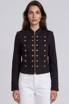 Military-Jacke mit Zierknöpfen