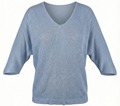 Feinstrick Pullover mit V-Ausschnitt