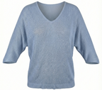 Feinstrick Pullover mit V-Ausschnitt