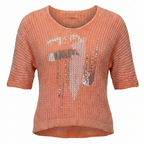 Leichter Strickpullover mit Pailletten
