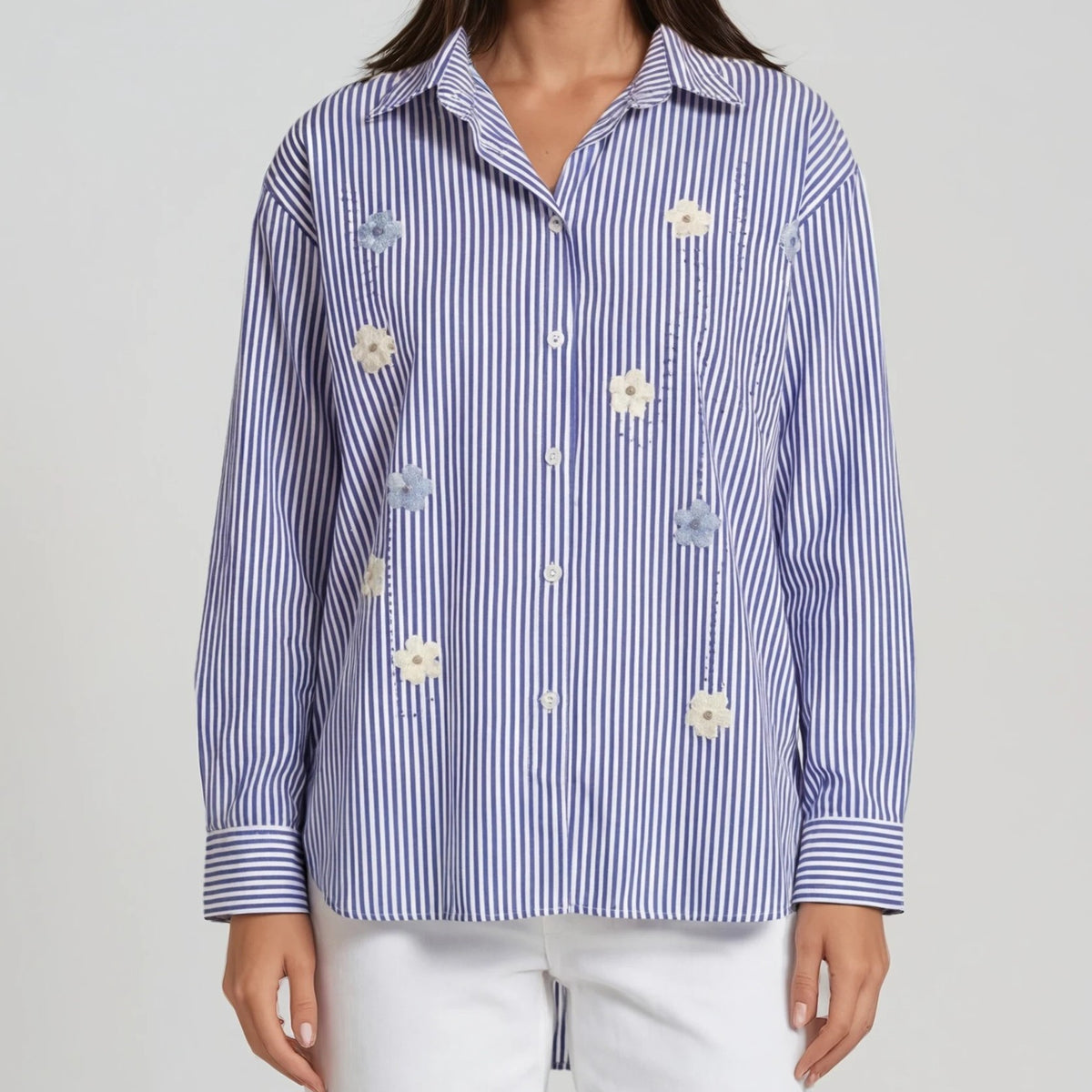Giulietta Flower Stripe Blouse