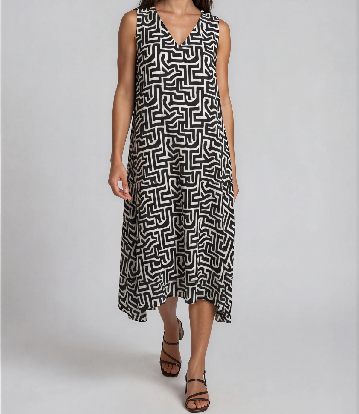 Midi-Kleid Graphic Style