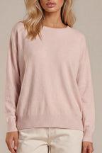 Feinstrickpullover mit Rundhalsausschnitt