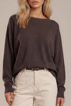 Feinstrickpullover mit Rundhalsausschnitt